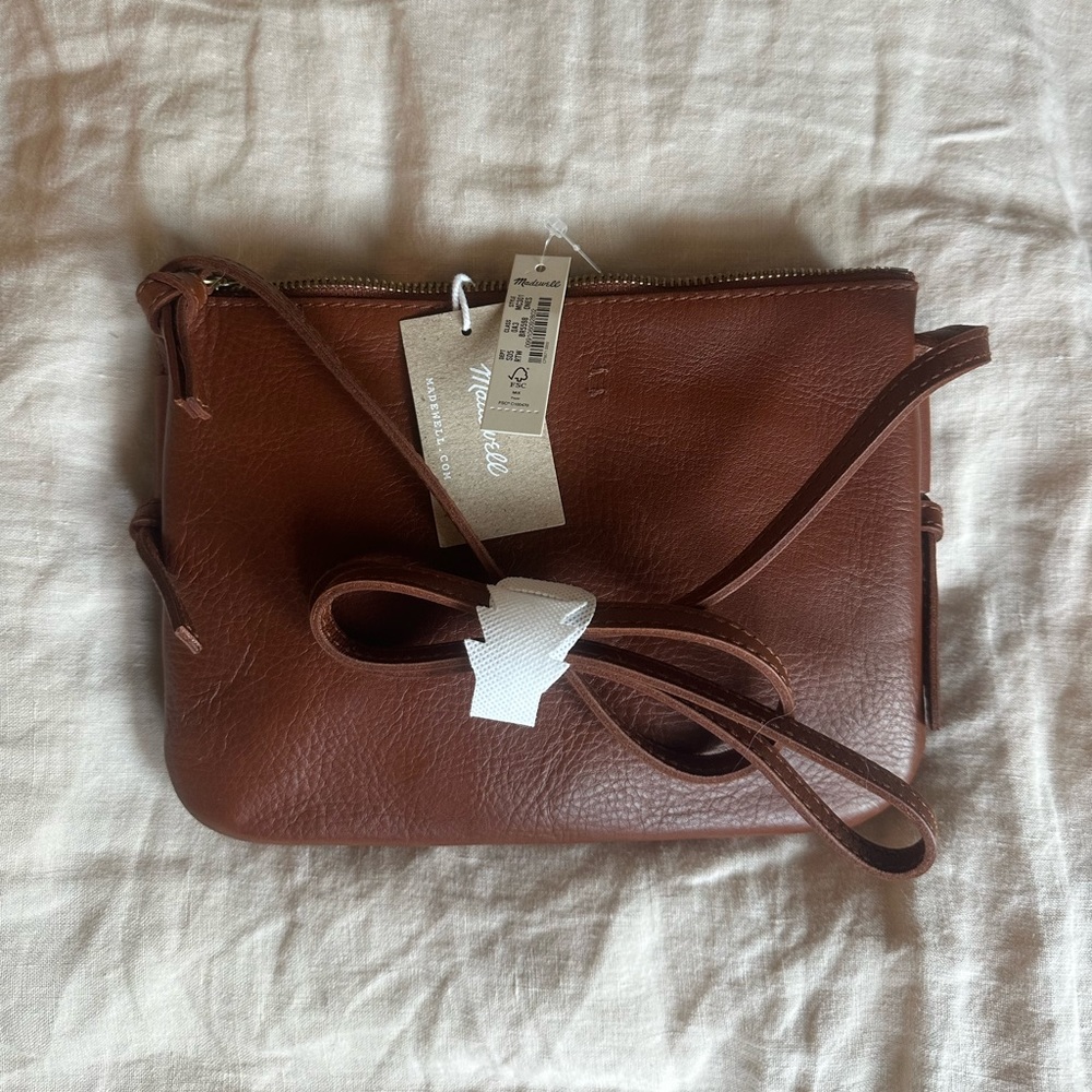 NWT Madewell The Knotted Leather Crossbody Bag